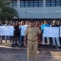 Protesta de trabajadores y jubilados de Pdvsa en Zulia por salarios y pensiones